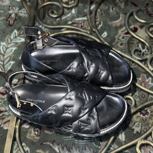 Louis Vuitton Black Sandals - Picture 3 of 7